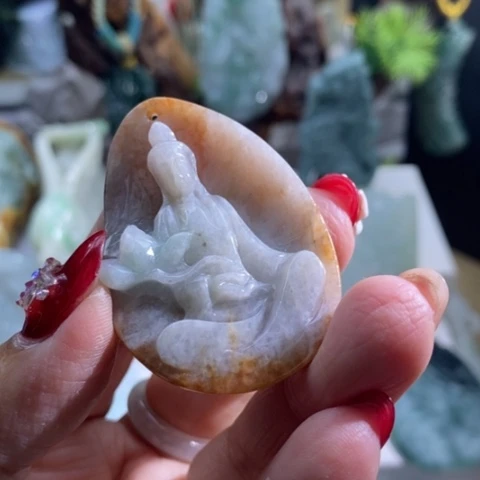 【闪购商品】颈饰未镶嵌翡翠观音