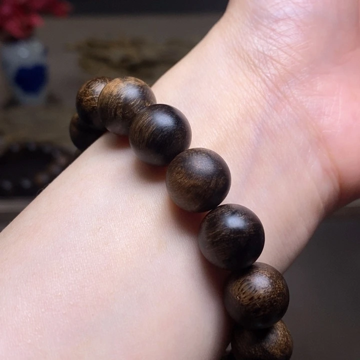 沉香手串越南芽庄白棋楠瘤疤1.2
