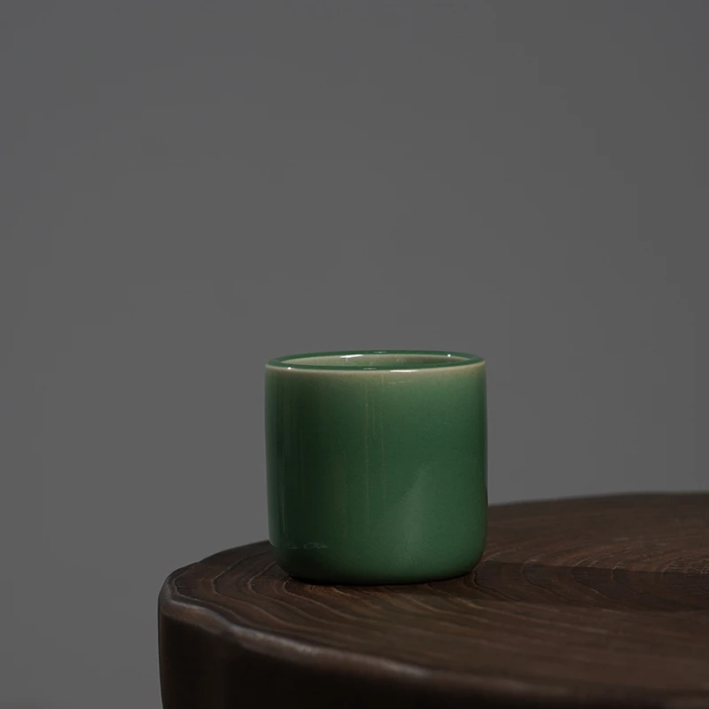 SHTC-3601[学茶严选]舒禾梅子青素面扳指杯杯
