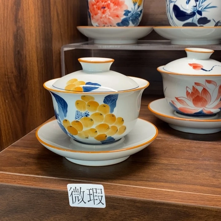 釉下老陶泥手工绘制