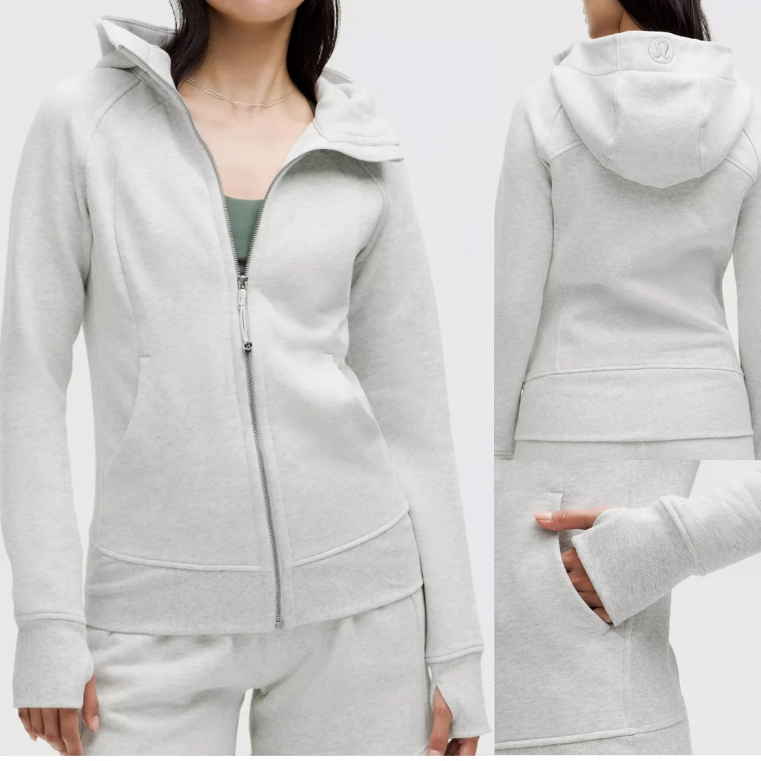 lululemon/露露乐蒙scuba修身款连帽女士长袖卫衣-薄绒