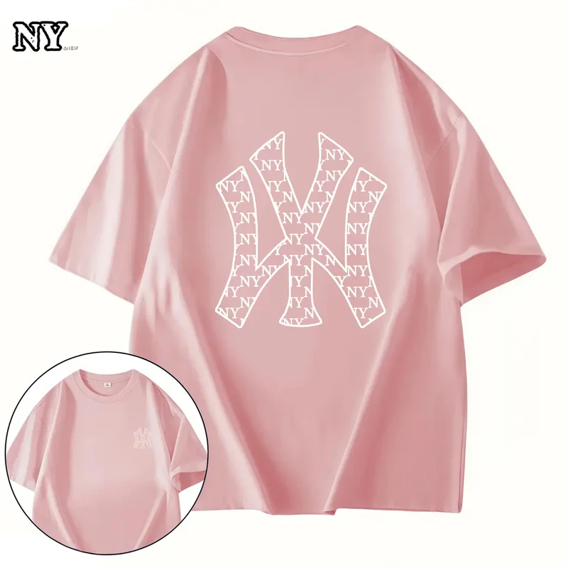 NY&NEW夏季短袖圆领短袖T恤休闲春夏印花设计师
