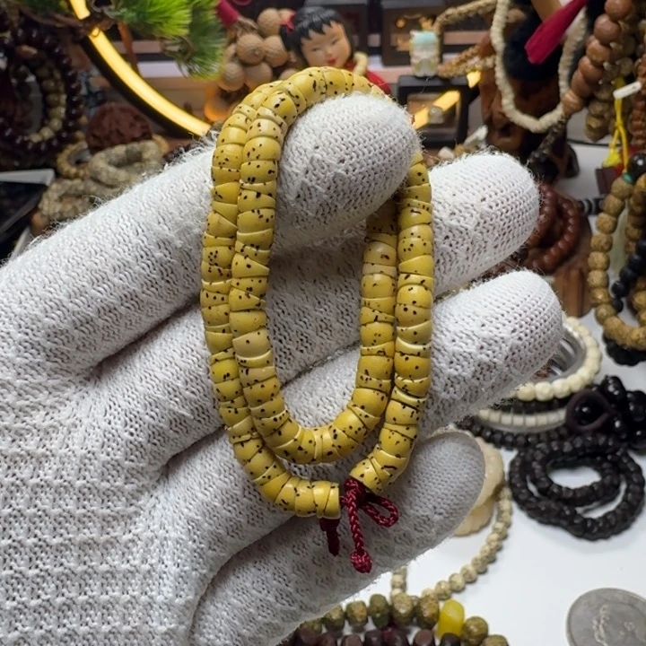 星月菩提手串1号车尺寸6原白大肠108