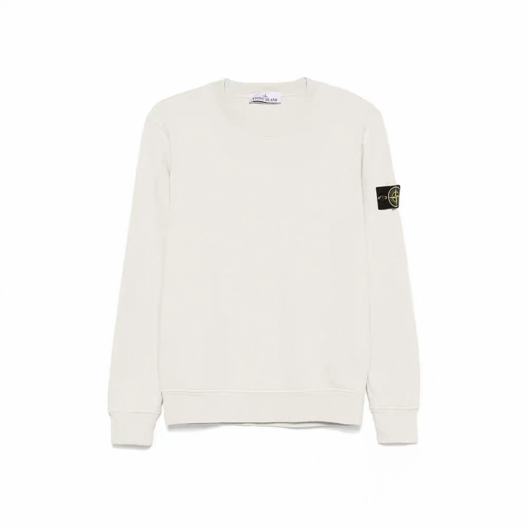 STONE ISLAND/石头岛  纯色圆领卫衣 2561009/007军绿