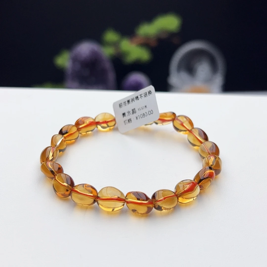 水晶手链未镶嵌黄水晶15.52