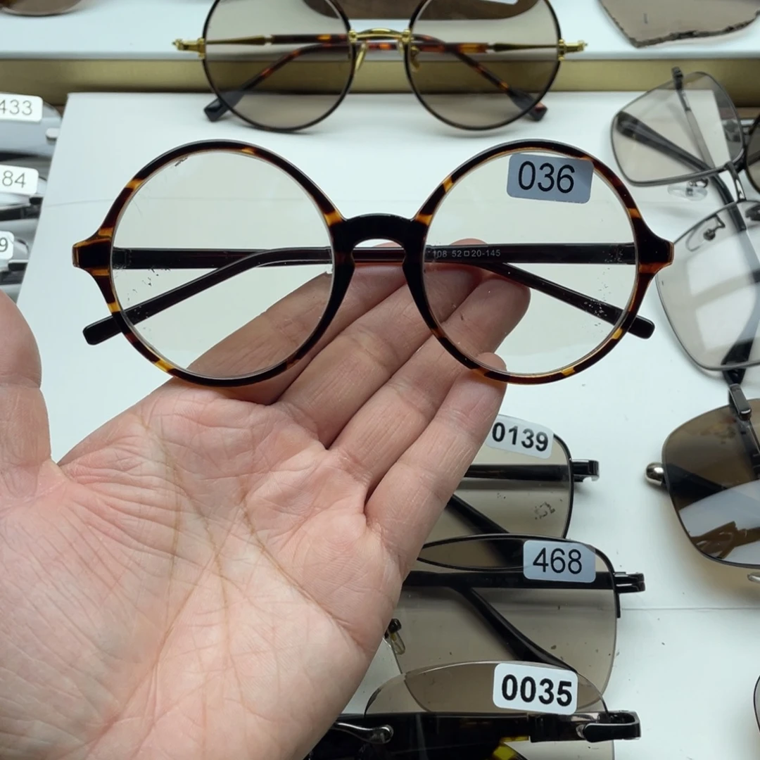 茶水晶全框眼镜 036