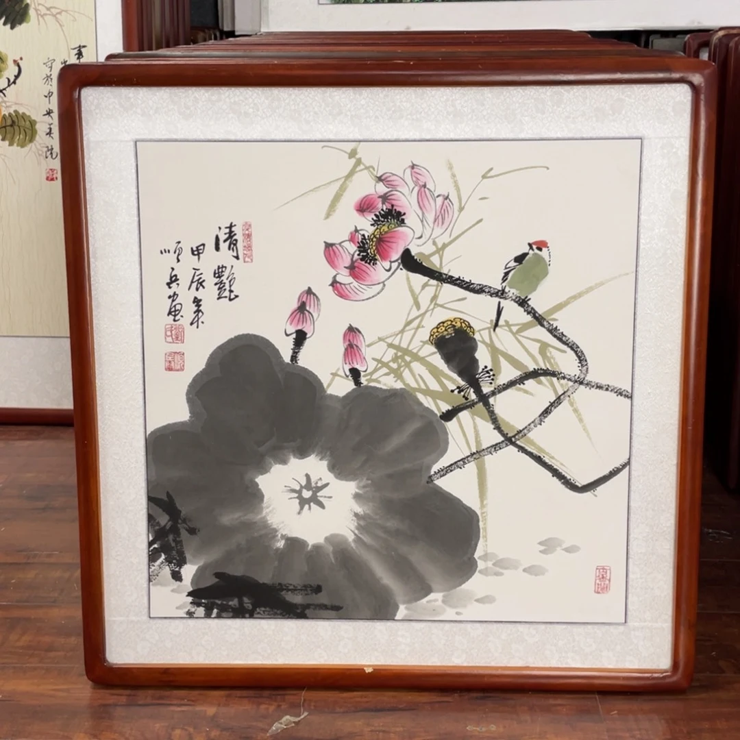 国画带框尺寸63*63厘米