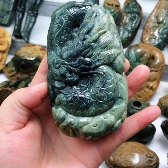 岫岩河磨玉（透闪石质玉）把件未镶嵌第***汉