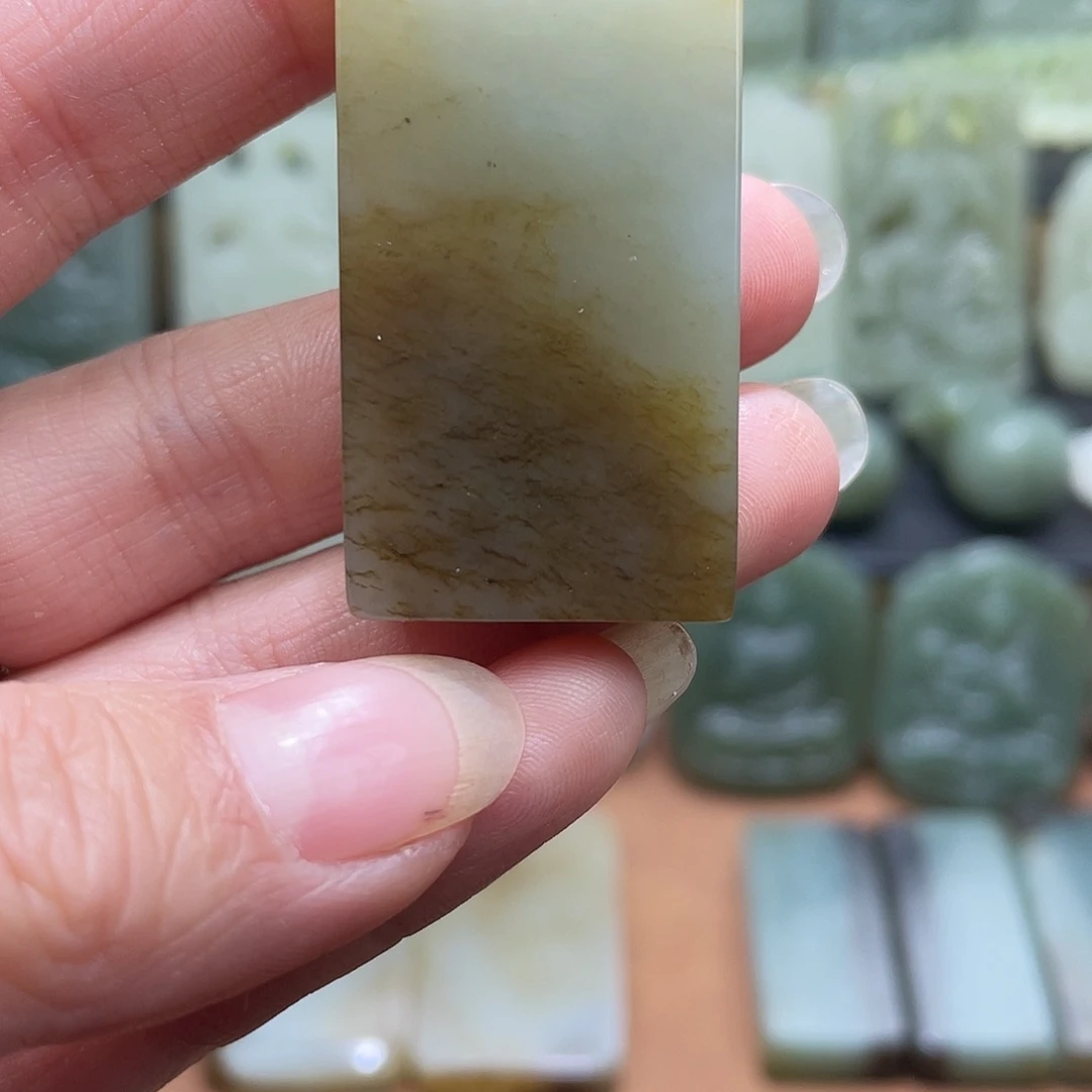 和田玉未镶嵌吊坠(不含链)