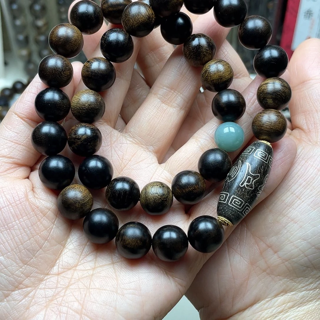 沉香手串罐*越南芽庄白奇楠留疤料