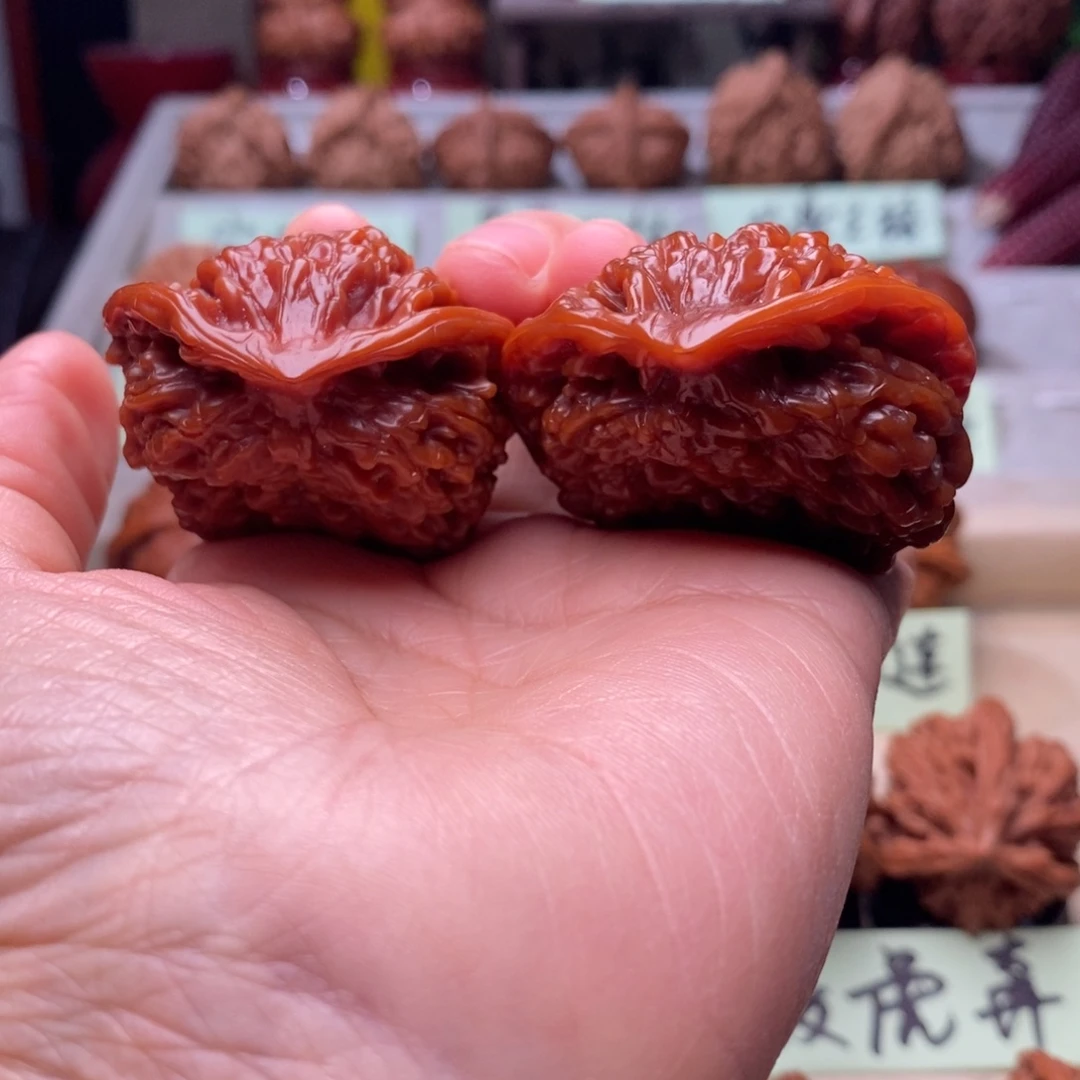 宁***叔把件文玩核桃壁形蛇