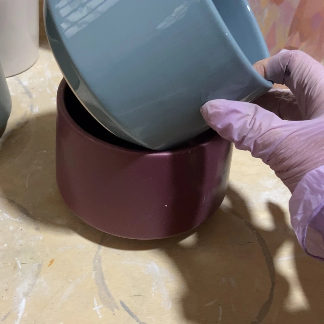 红陶高温陶瓷花盆