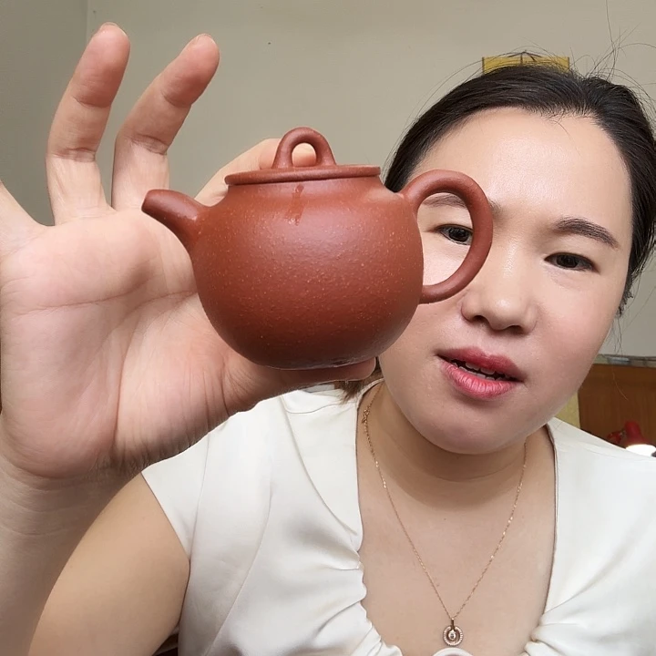 茶壶紫砂原矿半手工降坡宫灯160cc