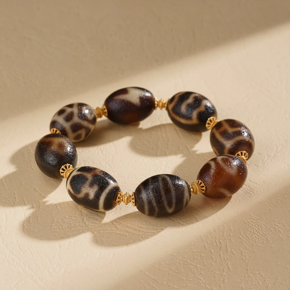 云丹拉姆丨MH牙黄达洛多宝手串多样性发其一