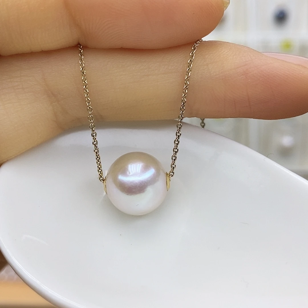 吊坠(赠链)淡水珍珠18K金镶嵌