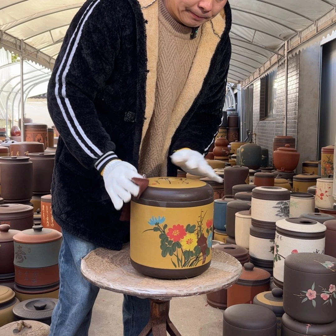 紫砂茶叶罐9 饼茶叶罐