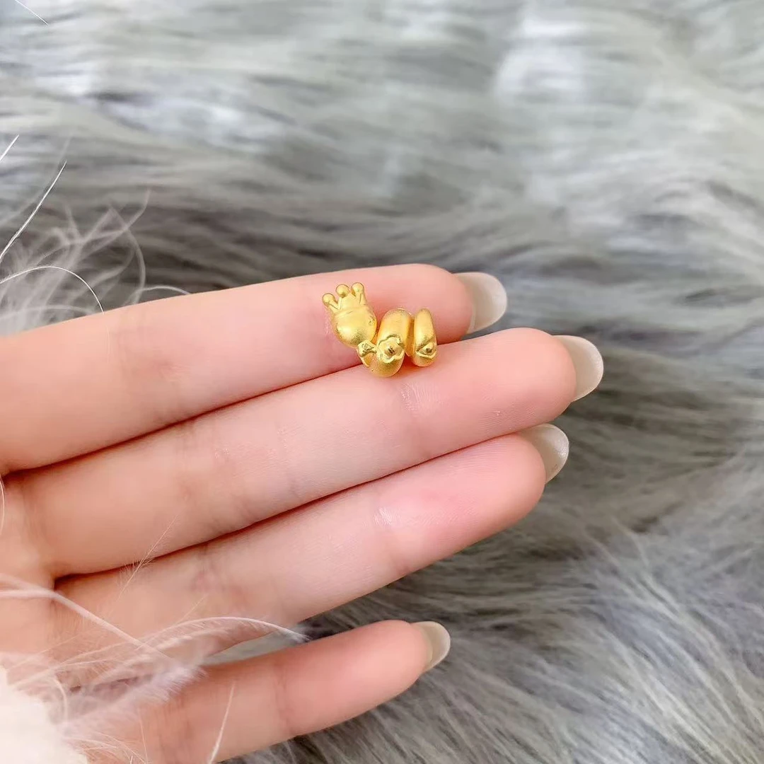 【伟新源】足金999 硬金工艺  皇冠卷卷蛇1.28克