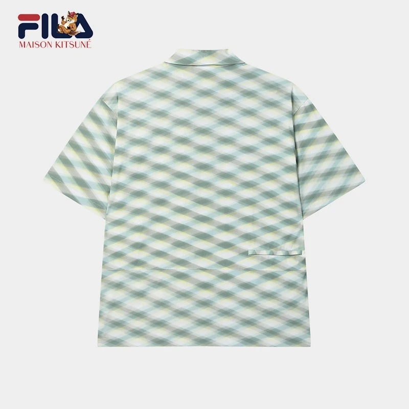 【潮流OR系列】FILA斐乐新品ORIGINALE系列梭织短袖衬衫F11M529404F