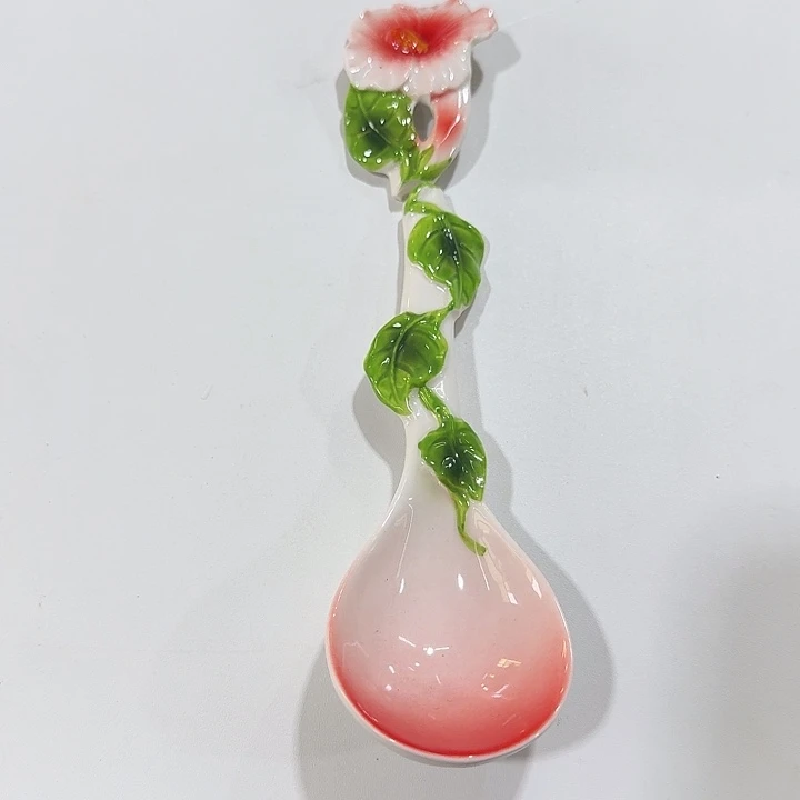 摆件陶高温陶瓷釉下彩微瑕！