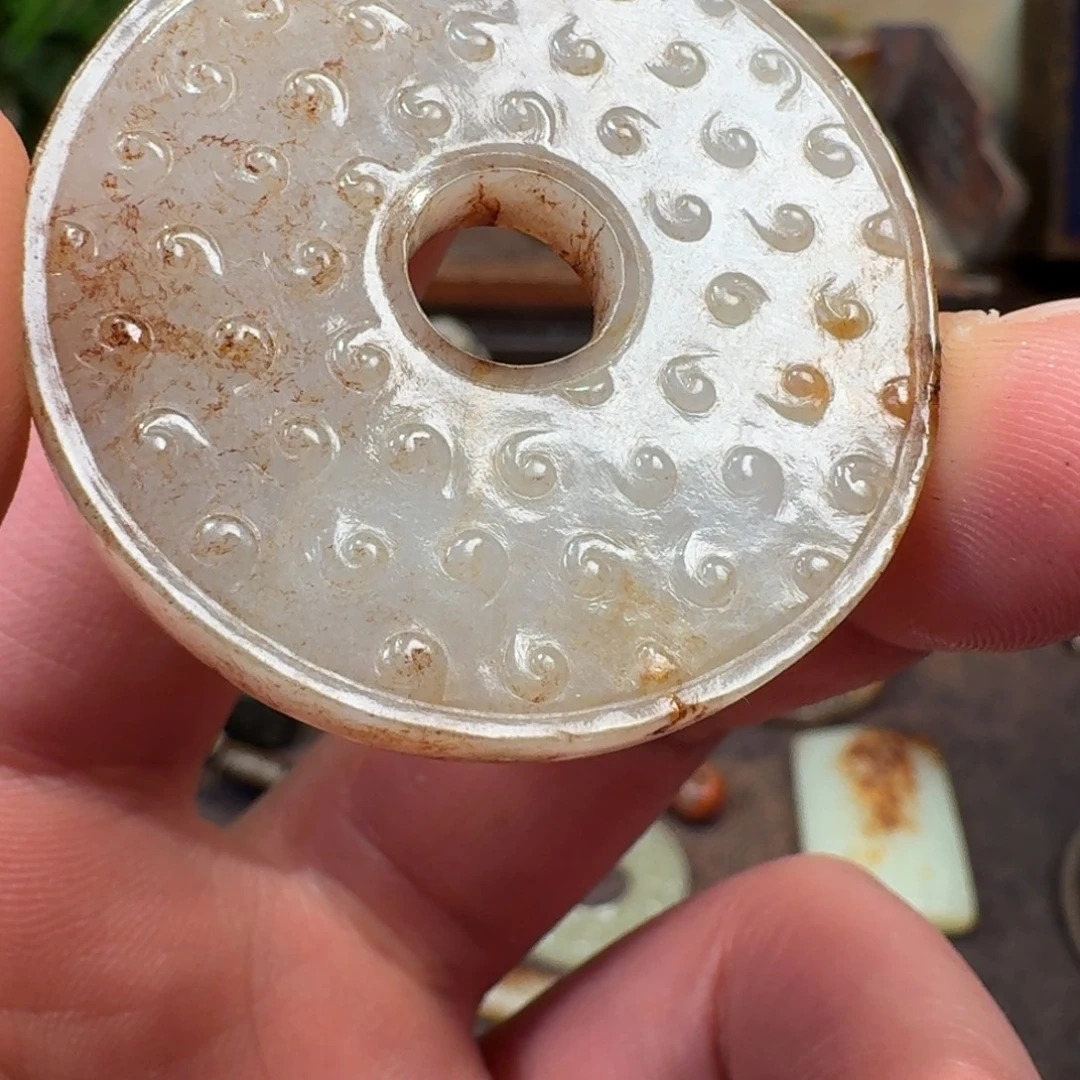 九***哥和田玉（糖玉）未镶嵌车挂