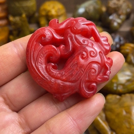 蛇纹石玉未镶嵌颈饰94