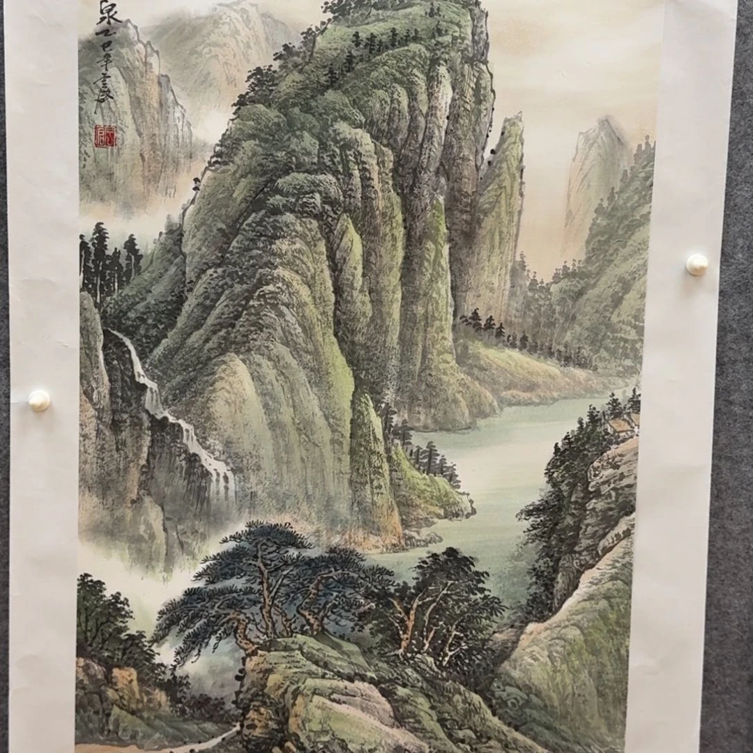 国画三尺山水哈哈哈哈哈