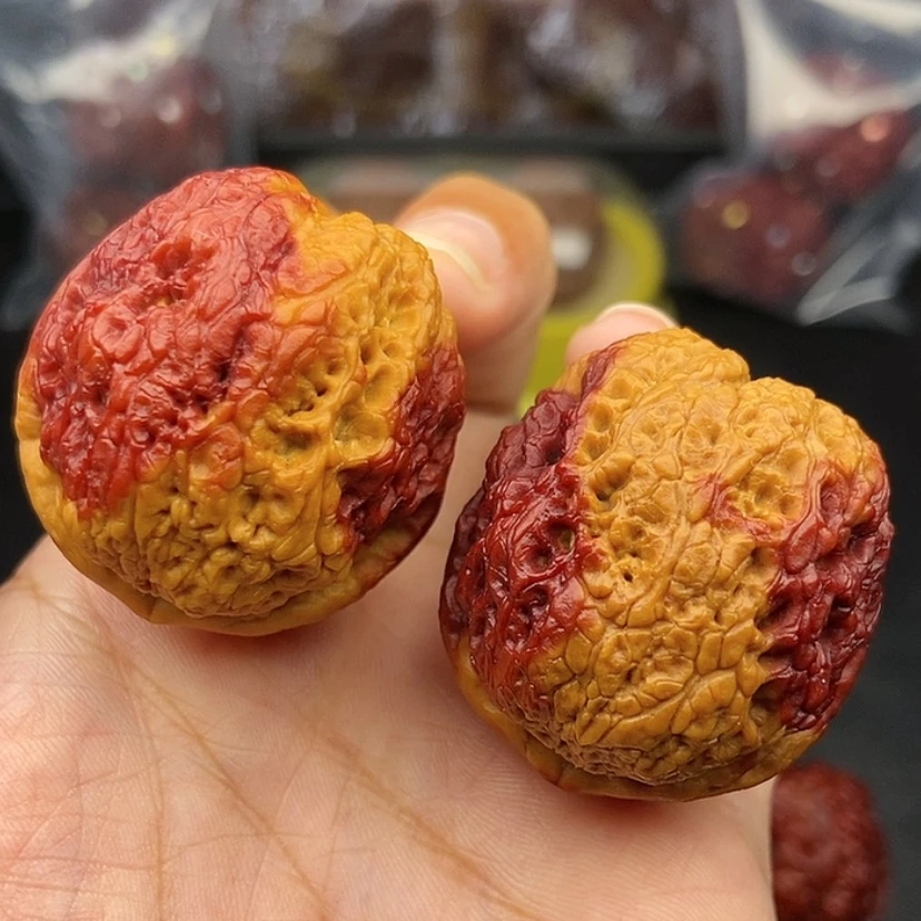 【闪购商品】把件文玩核桃38尺蛇皮球
