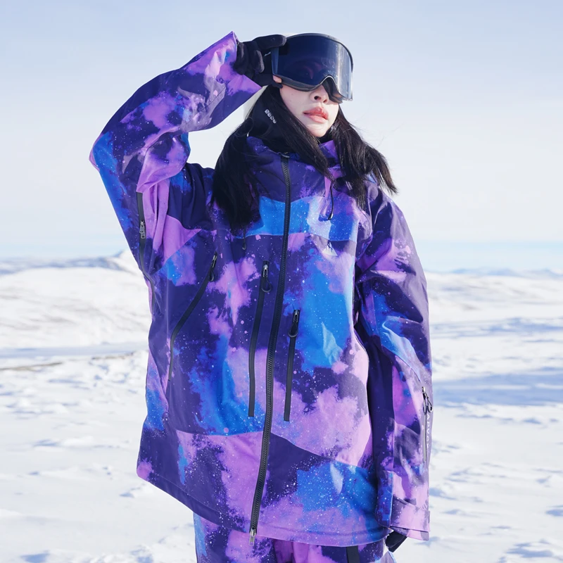 【星云】星幻系列男女同款单双板滑雪服套装全压胶防风防寒