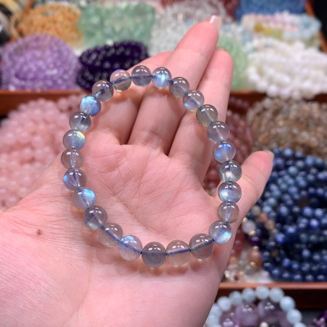 水晶未镶嵌手链灰月光卡7.5+