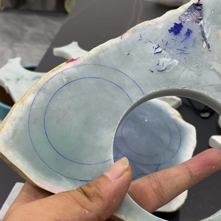 定制翡翠天然缅甸A货翡翠未镶嵌嘻*