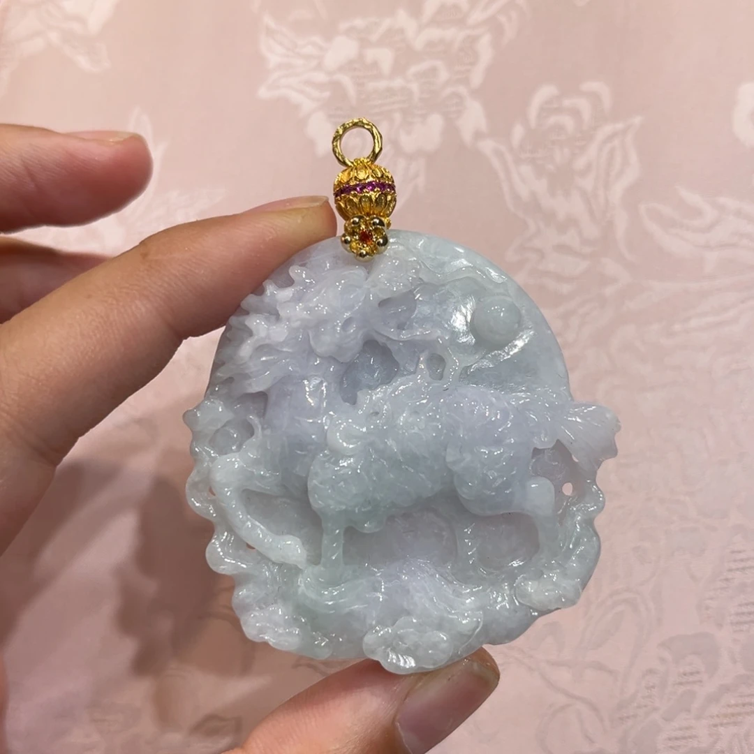 翡翠合金吊坠(赠链)