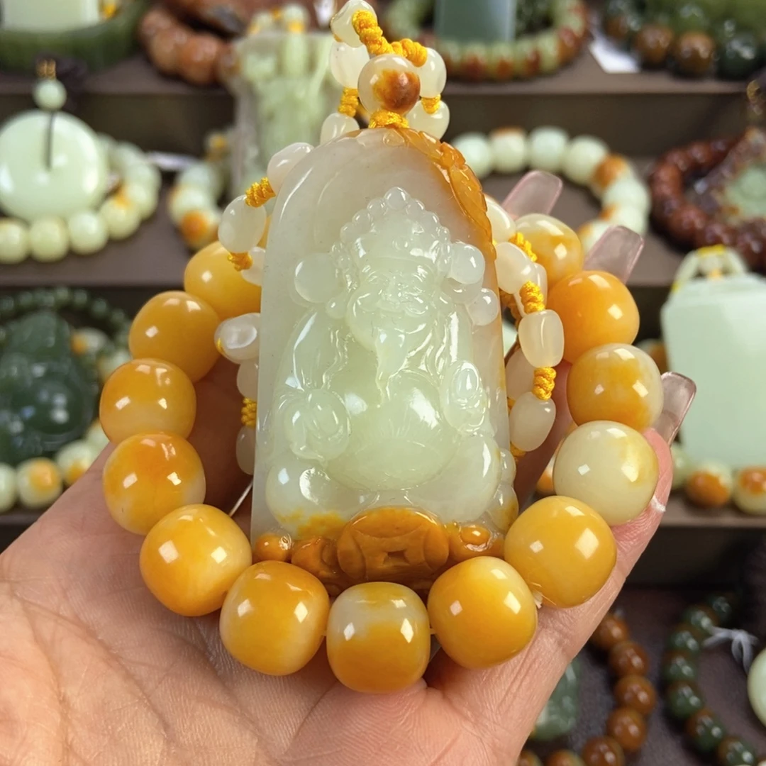 赵***杰未镶嵌手串透闪石质玉