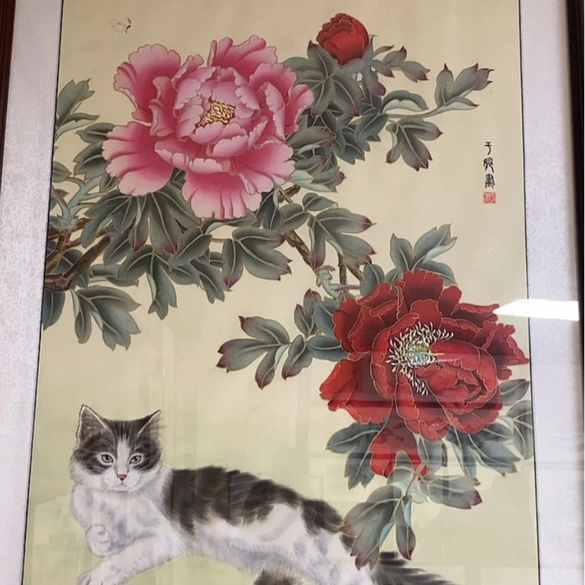 【闪购商品】国画手绘国画工笔绢画带框