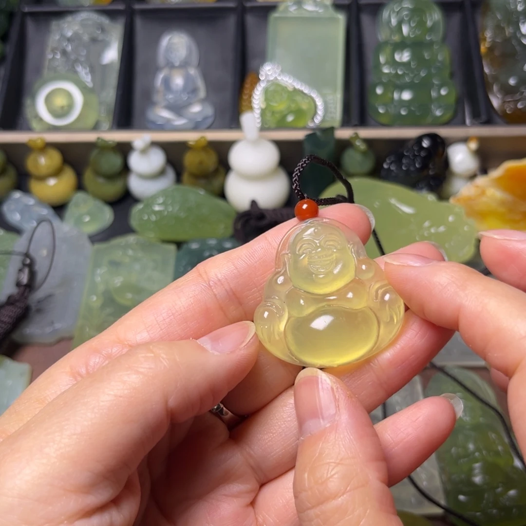 蛇纹石玉未镶嵌吊坠(不含链)