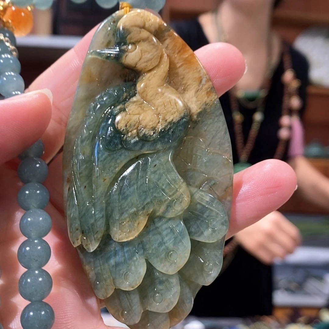 未镶嵌岫玉毛衣链
