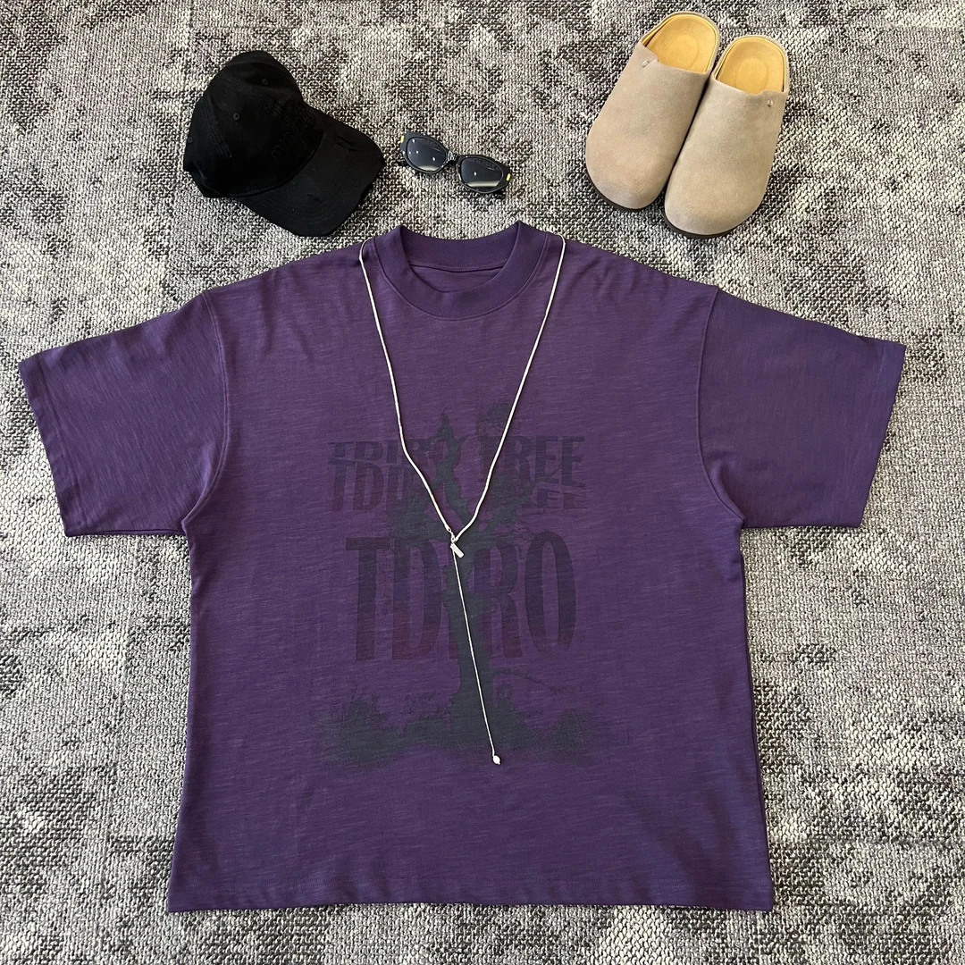 途今美式高街300克纯棉短袖夏季新款T恤