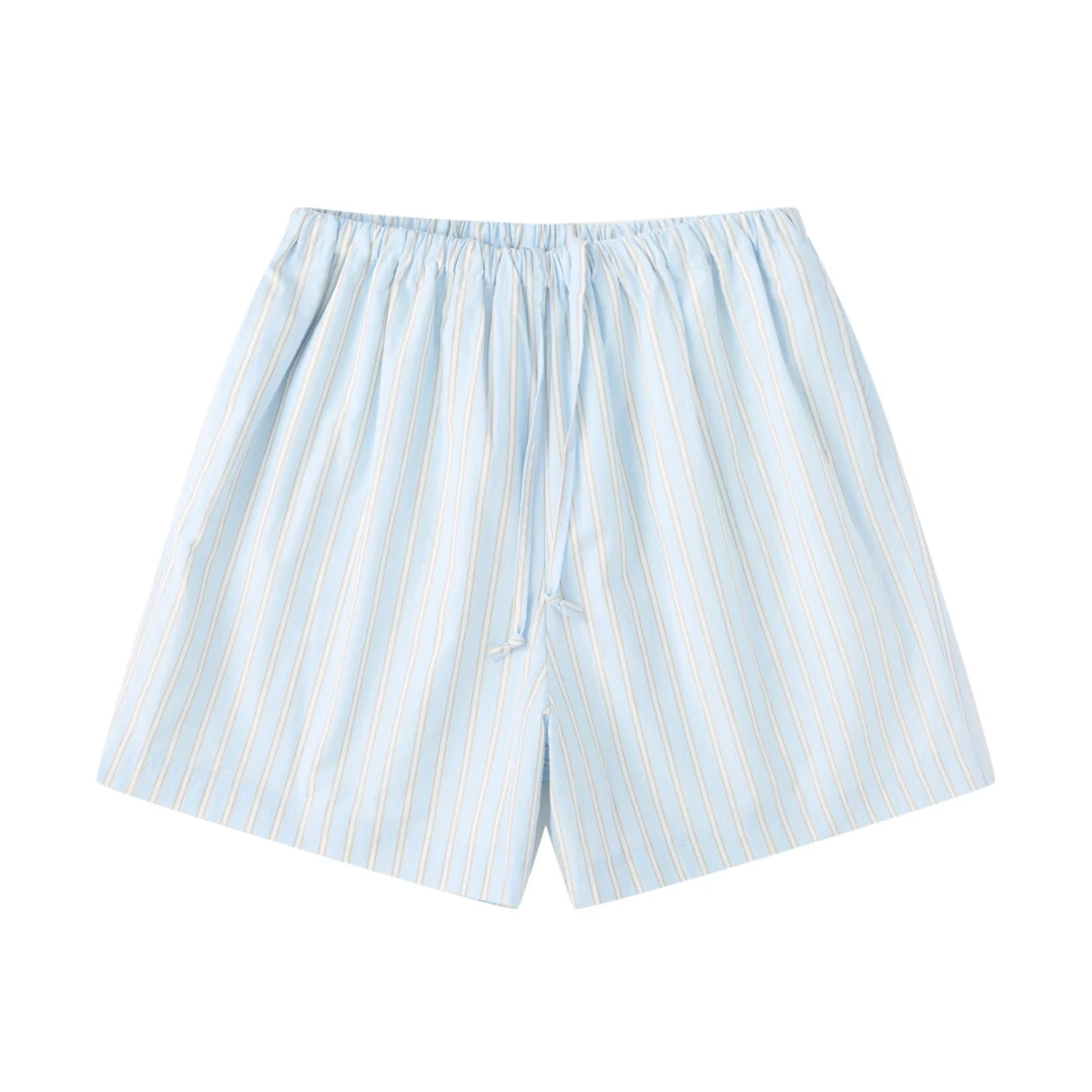 【REREK】新品25春夏休闲宽松色织条纹短裤