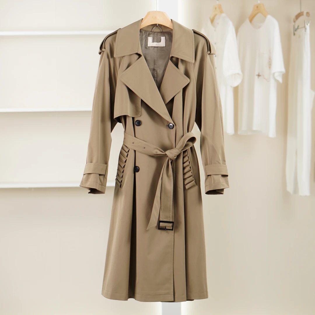 【麦迪尚品·品牌新款】50803234时尚百搭风衣品牌撤柜