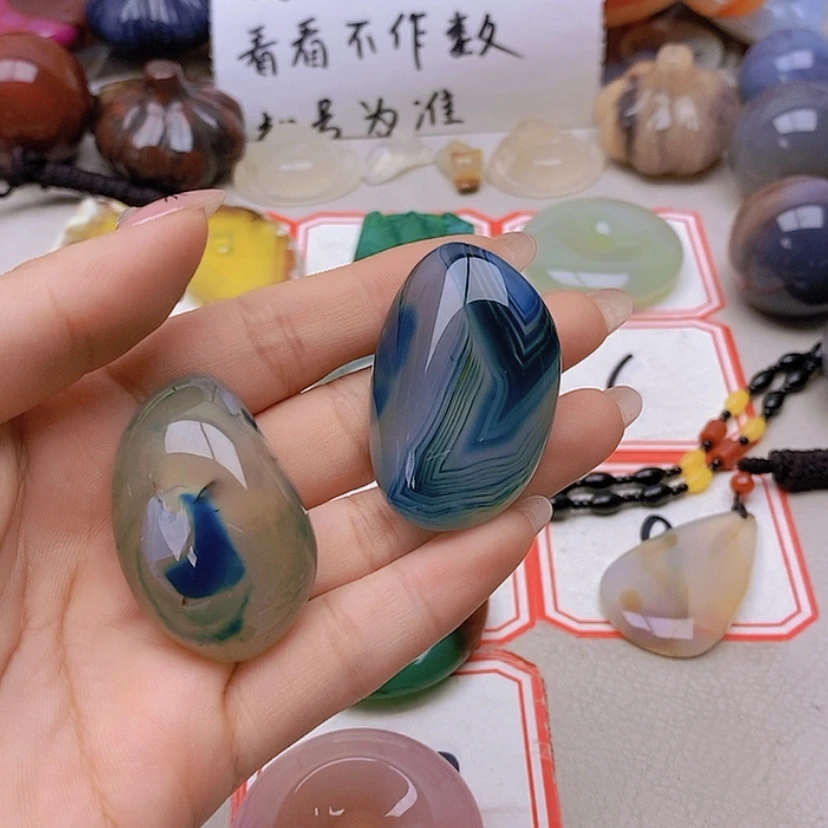 【闪购商品】未镶嵌玛瑙/玉髓珠宝半成品y****o