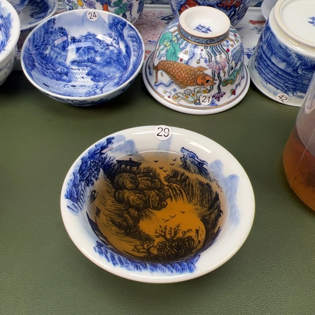 景德镇纯手工纯手绘茶具木木29