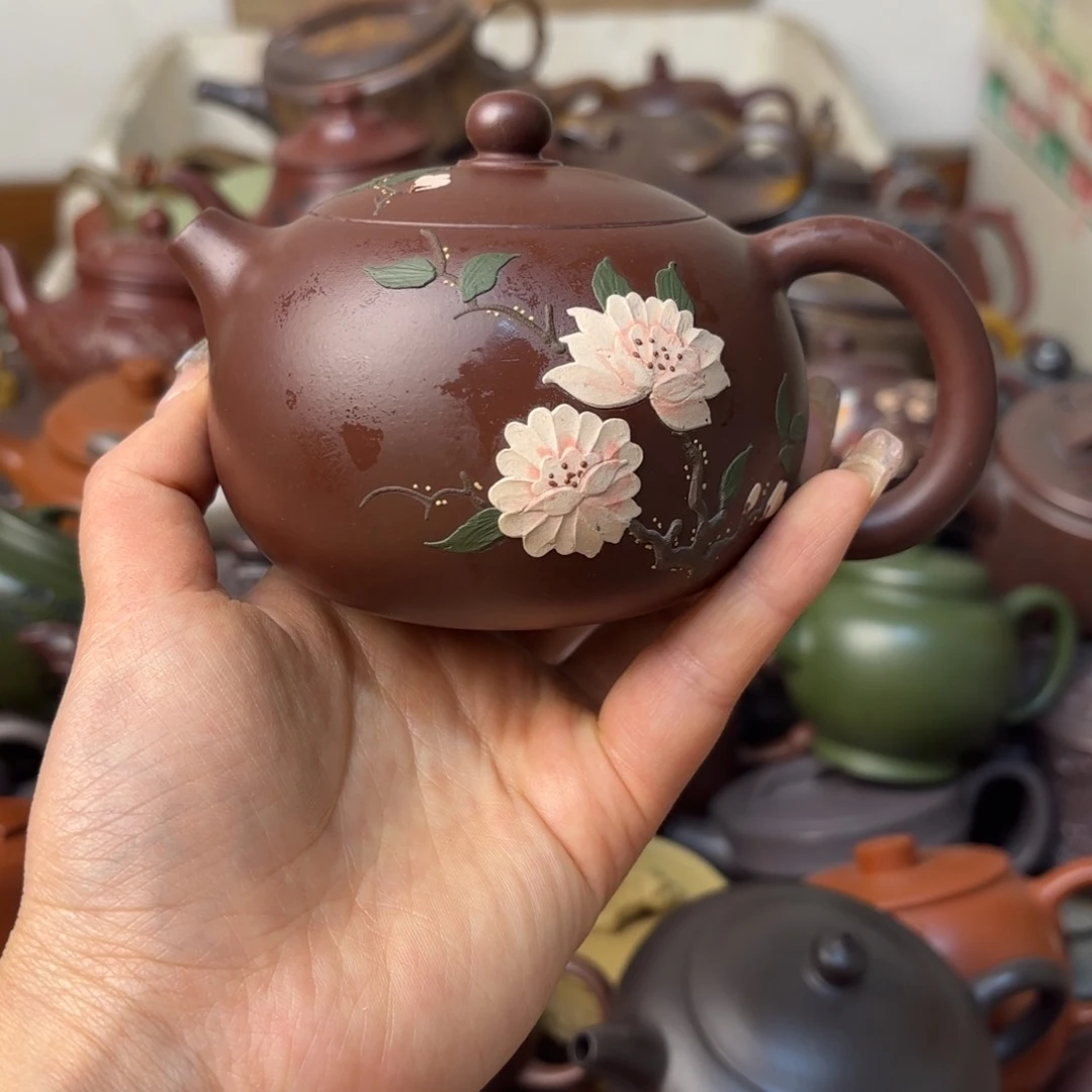 紫砂茶壶整口痕迹微瑕疵