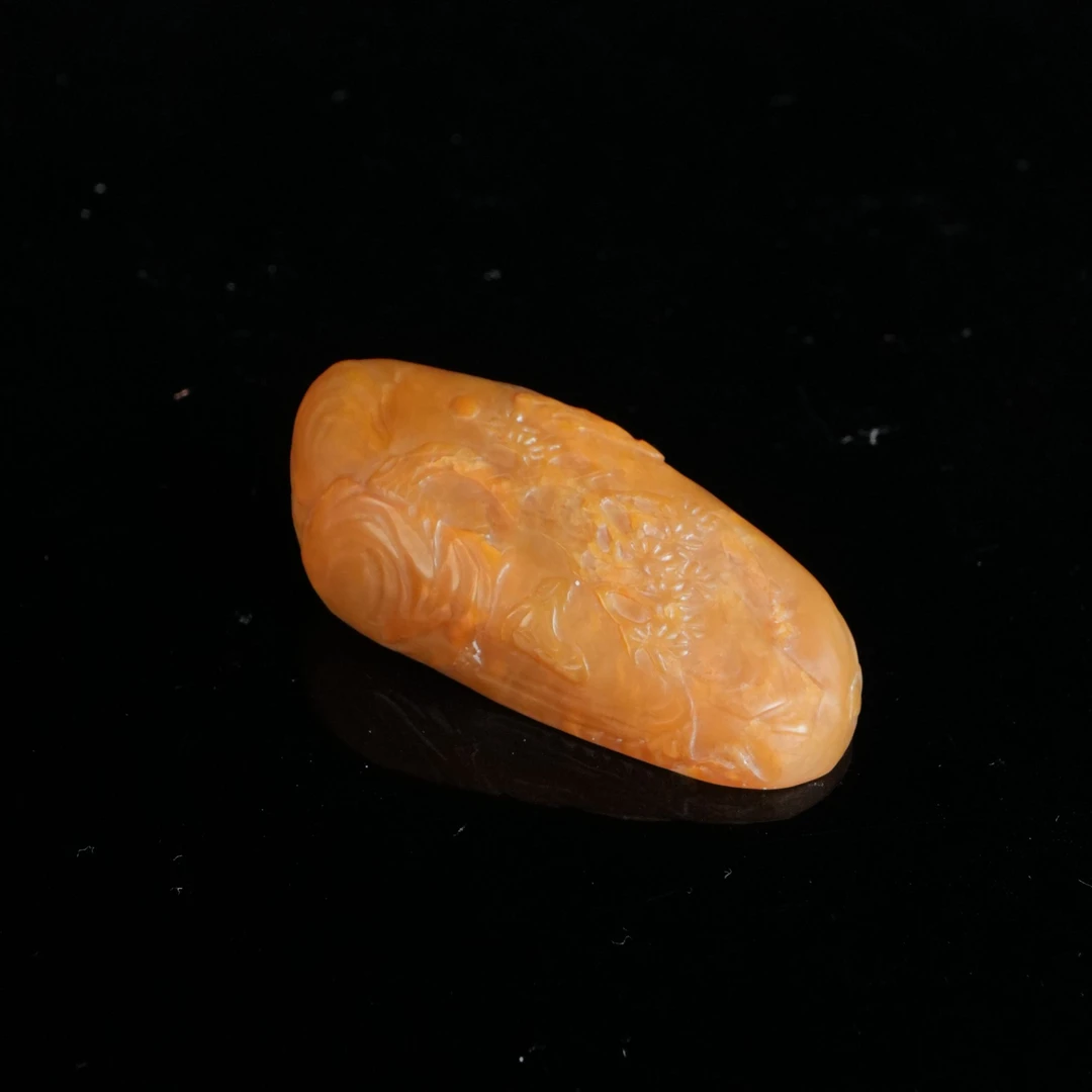 DY-B9557 寿山石 田黄 松下悟道摆件 60*28*22mm43.5g