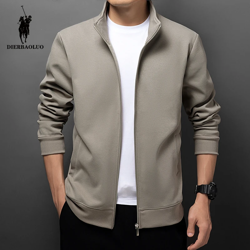 男装秋季款爆款2025新款男士拉链纯色开衫韩男装外套秋冬卫衣立领