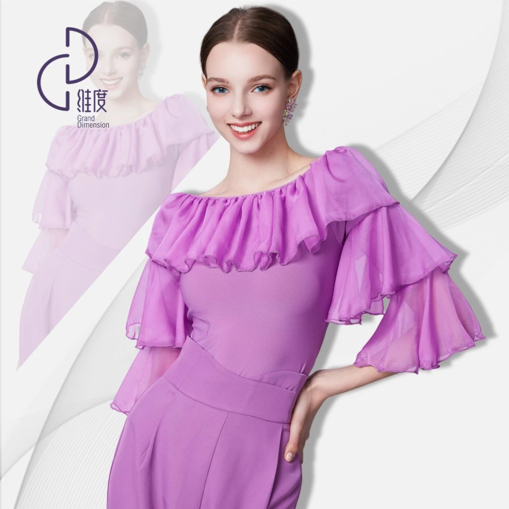 【维度舞服】Y484新品女士上衣摩登舞蹈服