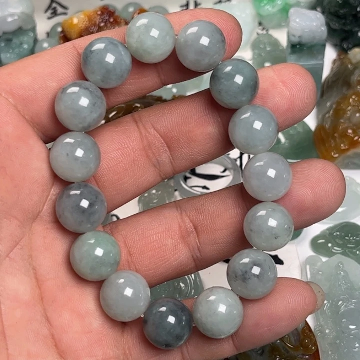 翡翠未镶嵌颈饰手串