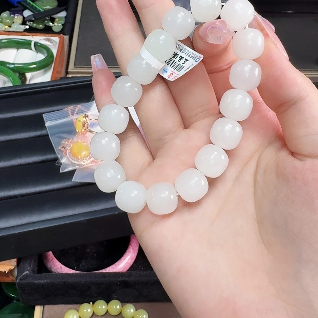 手链未镶嵌和田玉老型卡12手串