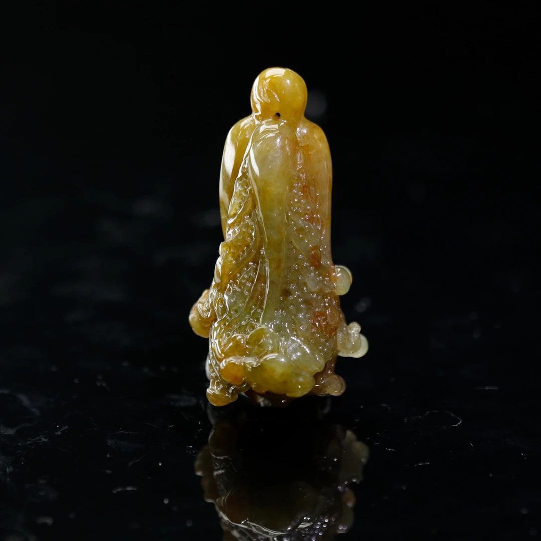13天然缅甸翡翠A货黄色翡翠白菜/700198/上海嘉禾拍卖