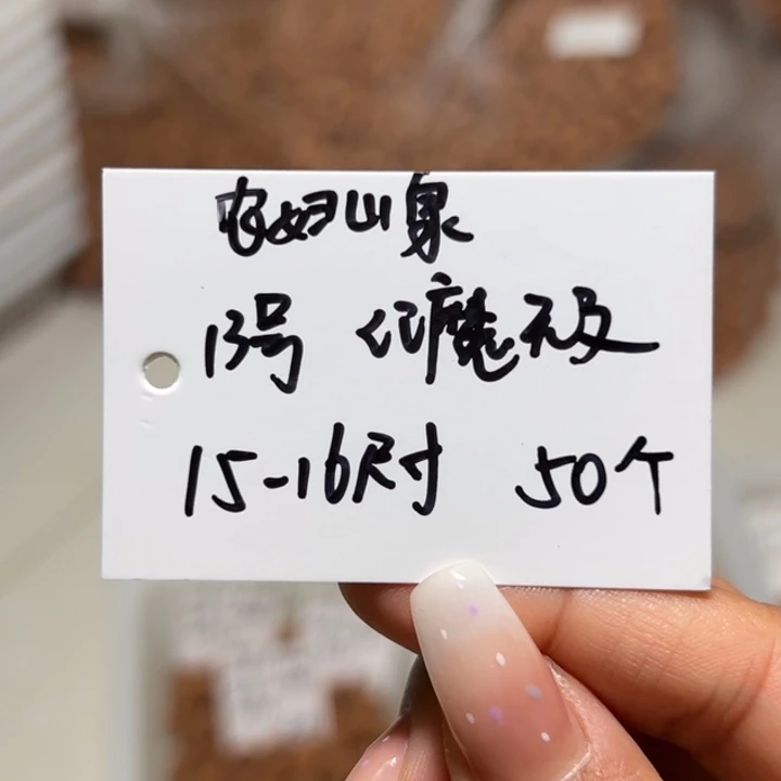 农***田木质类雕刻料15-16 50颗