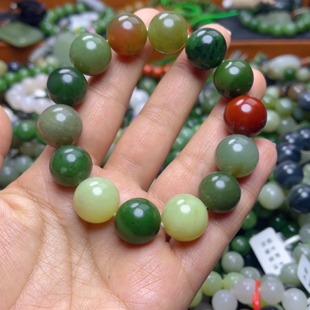 和田玉未镶嵌手链