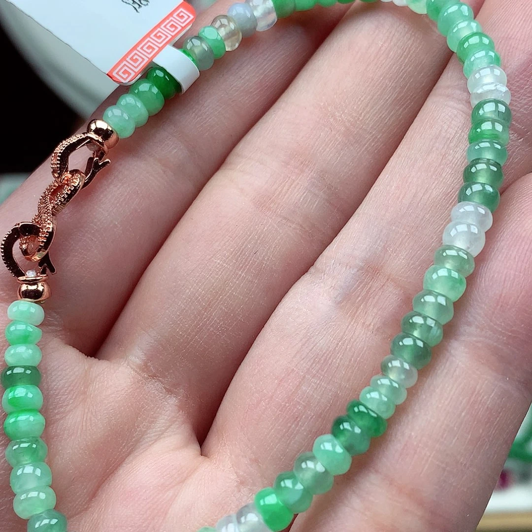 翡翠未镶嵌项链翡翠